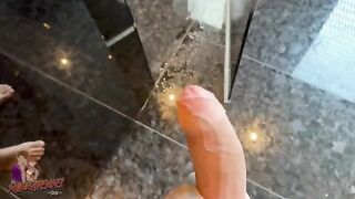 I spied on Austrian chick in the shower and jerked off