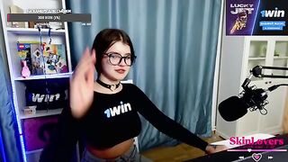 A streamer girl skinloverss gets fucked during a donation stream