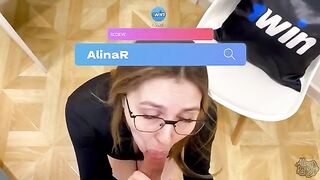 Step mom gave herself to her stepson after a bet on 1win