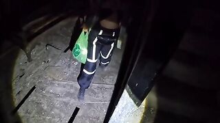 Petite babe explores an abandoned mansion with a thrilling twist!