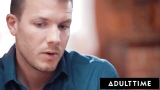 Passionate sex with a real couple, Vanna Bardot and Codey Steele, in an intimate scene