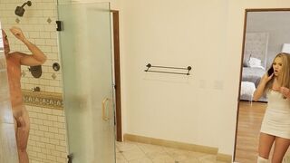 Pervert Stepdad seduces his stepdaughter in the shower