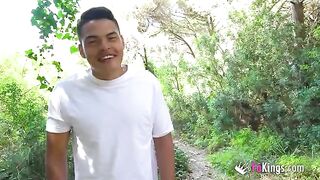 Korin with big ass proposes an outdoor sex date to strangers