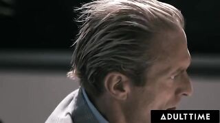Professor fucks his former student Vanessa Vega hard on his desk until he comes on her face