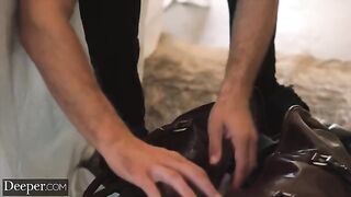 Submissive Amber gets dominated and fucked by a kinky master in HD