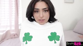 Vanessa Moon tells Stepbro, "Why don't you lick my pussy for some good luck"