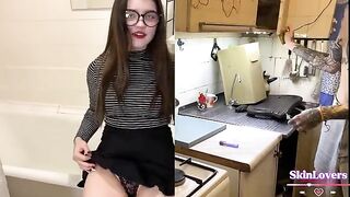 A girl lifted the mood of her boyfriend with a rough sex