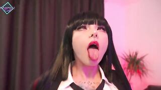 Karneli Bandi made a mess on the Yumeko Jabami ass