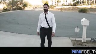Tattooed MILF Anna Bell Peaks gets pounded hard by the pool in HD