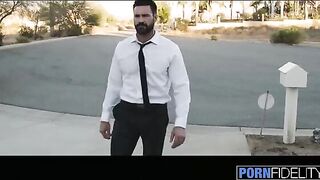 Tattooed MILF Anna Bell Peaks gets pounded hard by the pool in HD