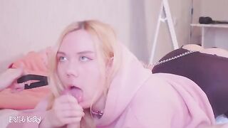 Butt plug on a leash with a silly step sister