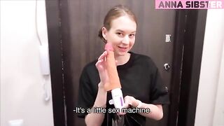The courier from the sex shop offered a new toy to test