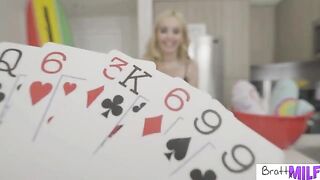Hot Aaliyah Love suggests an alternative game to her stepson in the kitchen