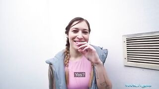 Public agent Mina K fucks with stranger for money in a hotel room