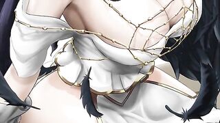 Albedo turns you into her edge-slut in this hot hentai joi scene