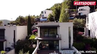 Two girls, Lena Love and Arteya, are having passionate fun on a lazy morning