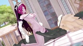 Rosaria gets her huge chest pounded by Hillachurl