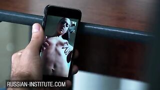 A sexy video call from a gorgeous teen to her boyfriend to warm things up