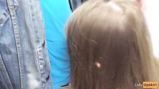 Petite babe fucked in a changing room of a shop