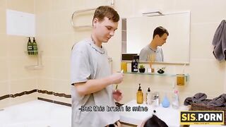 The toothbrush belongs to me, and so does the cock - SISPORN