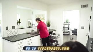 Keiran Lee couldn’t stand Emily Willis’s begging, giving in with that irresistible round ass