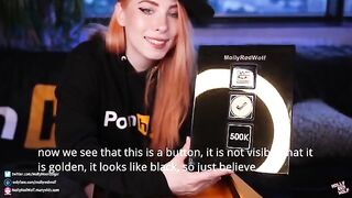 500K! Unboxing and Oral Creampie, a steamy gift from MollyRedWolf on PornHub