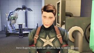 Agent Carter checks Captain America’s balls in a steamy scene