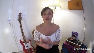 Four girls are having a good time while making love in a sensual lesbian 4way