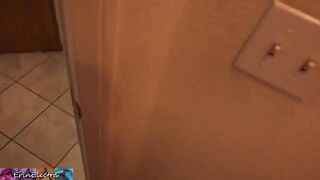 The stepson could not resist watching his stepmom getting ready for bed