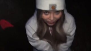 The slutty girl got fucked by skaters for a hundred times
