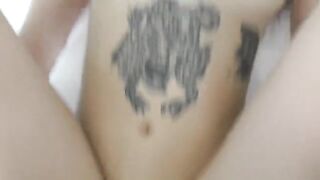 Girl with big fake lips seduces a stranger and fucks with him
