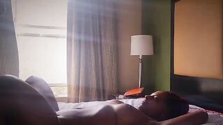 The girl was crying and caressing herself, her juices dripping down