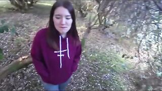 A young guy got intimate with his neighbor in the garden