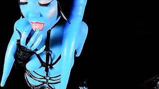 Twi'lek slut training with an alien mistress