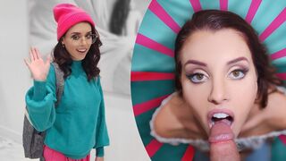 The stepbrother is very surprised when he saw the tits of his stepsister Lila Love