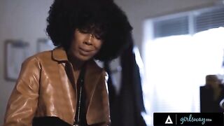 Detective Misty Stone gets screwed on her working desk