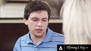 Young guy fucks his stepmom Nina Elle’s cunt hard, making her moan