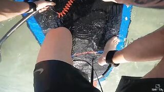I met a hot girl on the beach and fucked her on my board