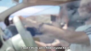 Stranger masturbates and cum on a passerby after cutting his dick in the street