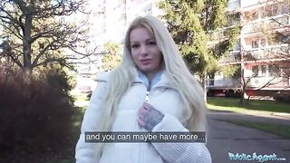 Public Agent German blonde MILF gets creampied for cash
