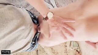 An amateur couple fucked on the camera in an abandoned building