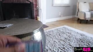 Gina Valentina does her first lap dance for stepbrother
