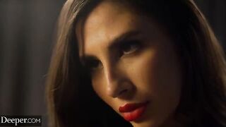 Stranger pleases Gianna with his tongue in a passionate encounter