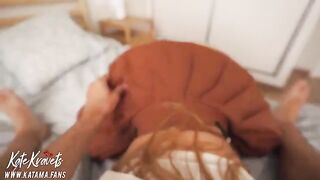 The guy fucked a hot nerdy girl wearing glasses and captured the cum on her glasses