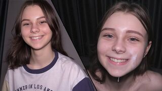 Submissive teen 18 yo gets fucked hard and takes a cumshot