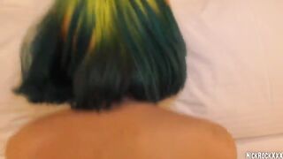 Rainbow teen is a filth slut and celebrates her 18th birthday