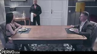 The swinger couple arranged a dinner for Clea Gaultier, the French beauty known for her seductive charm and intense desire to succeed. They waited for her arrival