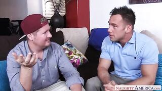 Sexy MILF Ariella Ferrera seduces her son's friend in a steamy encounter