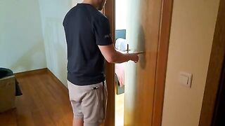 The stepson fucked his stepmom roughly in the bedroom