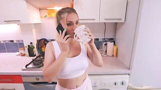 The wife called her friend to visit her lover, but the husband overheard everything